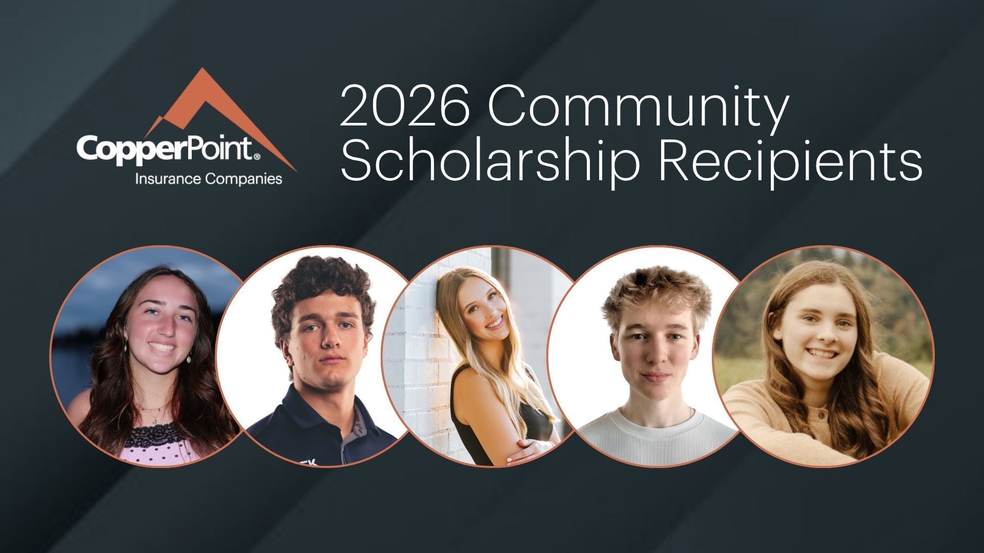 2026 CopperPoint Community Scholarship Recipients