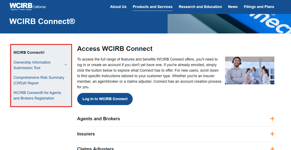 Agents and Brokers California WCIRB Access